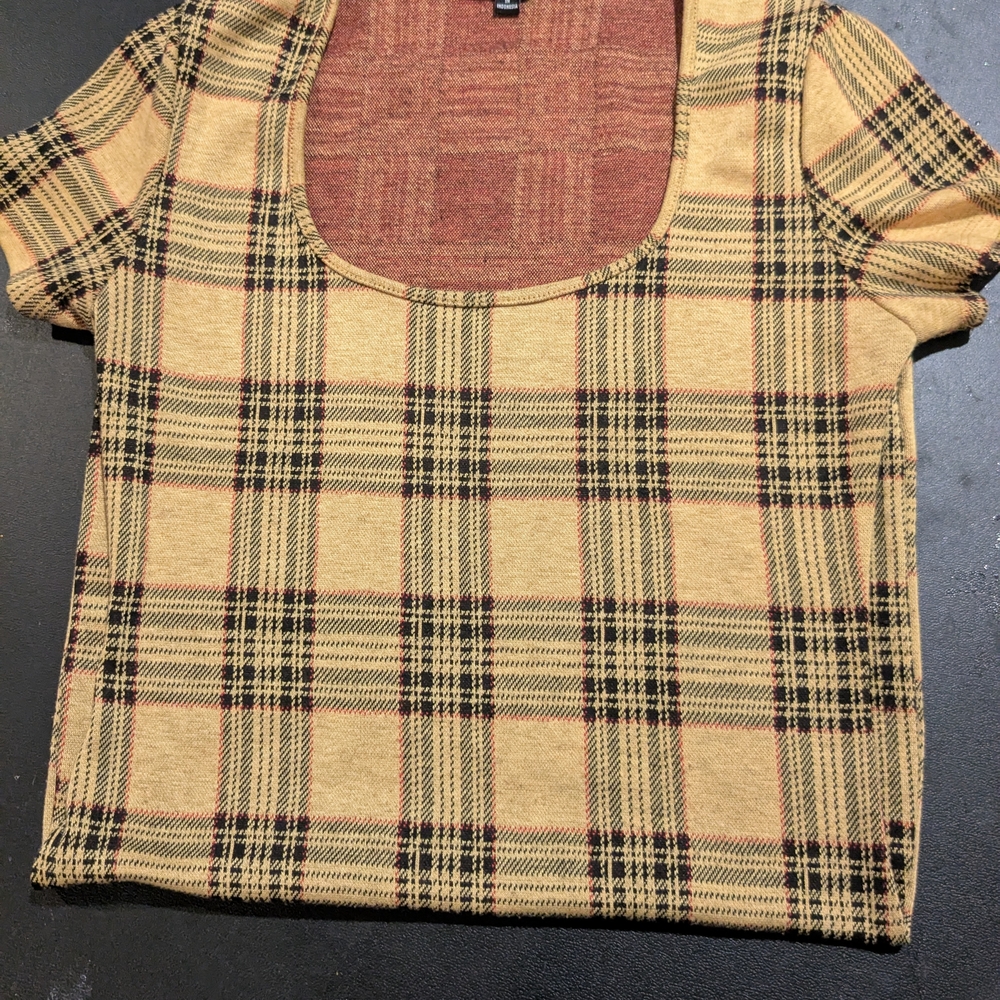 Plaid Short Sleeve Dress